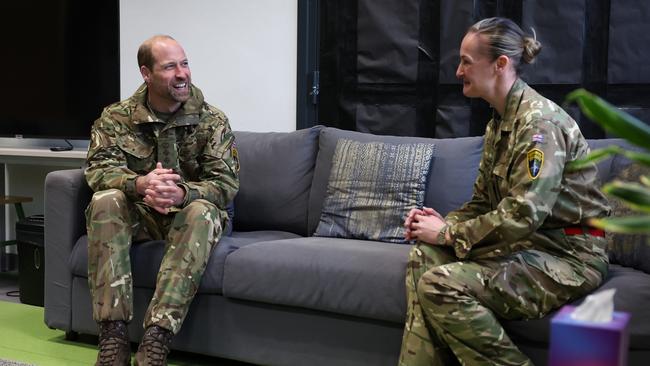 Prince William flew to Estonia to visit troops in March. Picture: Suzanne Plunkett/WPA Pool/Getty