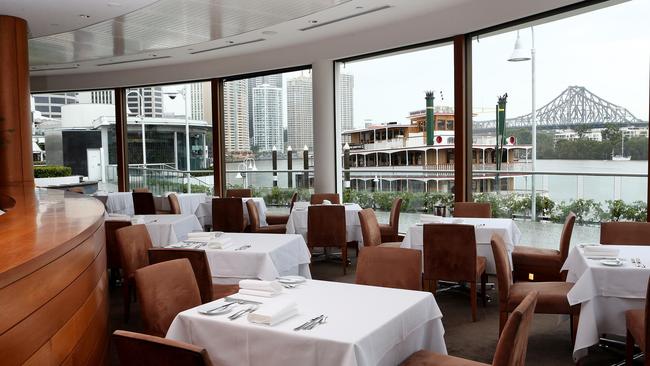 The dining room at Aria Brisbane.