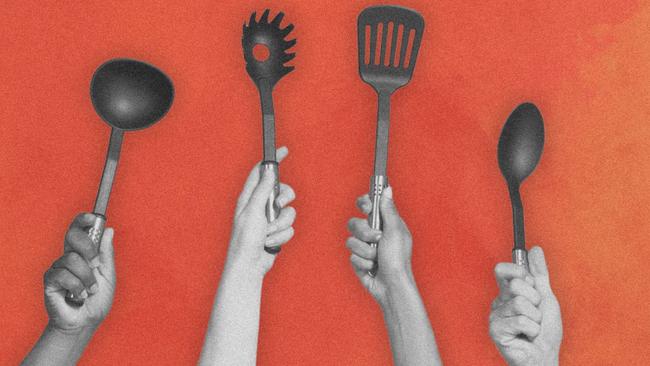 Cooking with black plastic utensils accelerates chemical reactions, says Andrew Turner.