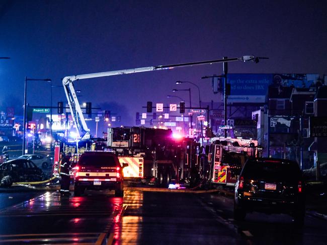 Emergency services swarmed on the crash but no one could be saved. Picture: Getty Images