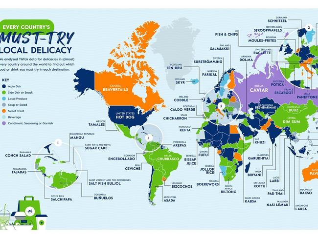 The world food map has some delicious destinations.