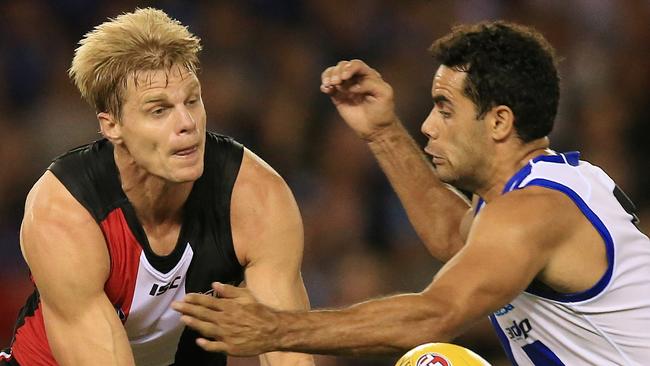 Nick Riewoldt is playing some of his best footy. Picture: Wayne Ludbey