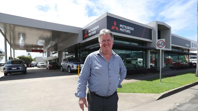 Ireland's of Cairns General Manager David Ireland in front of the Mitsubishi Motors showroom on Mulgrave Road. Cairns owners and staff celebrated 95 years of service to Cairns in 2018. Picture: Stewart McLean