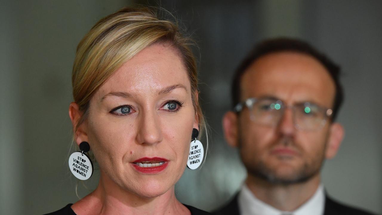 The Greens have a new strategy to get a second Queensland-based Senator elected to join Senator Larissa Waters, pictured with Greens leader Adam Bandt. Picture: Sam Mooy/Getty Images