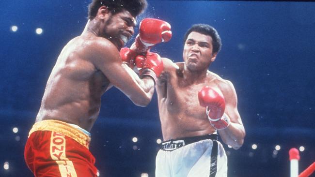 Muhammad Ali fights Leon Spinks in 1978 in New Orleans.