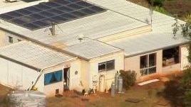 A woman has died after a ceiling collapse during a DIY reno at a rural home. Photo: Channel 9 News / X