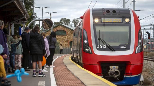 The Gawler rail line reopened in June after being closed since December 2020. Picture: Emma Brasier