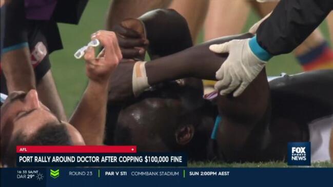 Port Adelaide cop 100k fine from Aliir incident