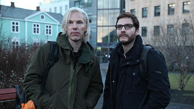 Benedict Cumberbatch (left) and Daniel Bruhl in The Fifth Estate.