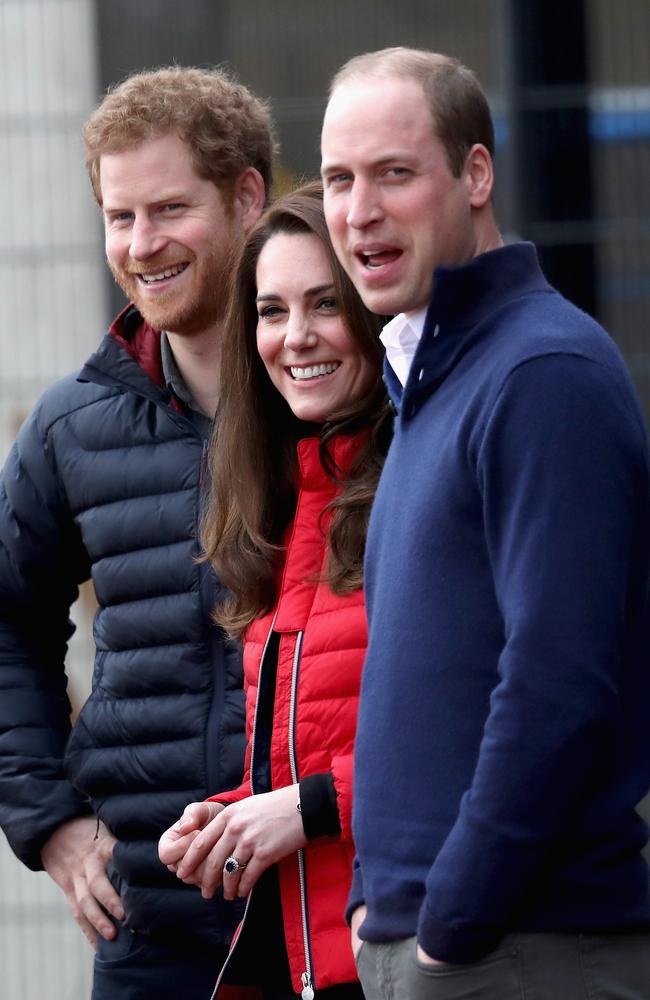 Prince William, Catherine and Harry support Heads Together. Picture: Chris Jackson