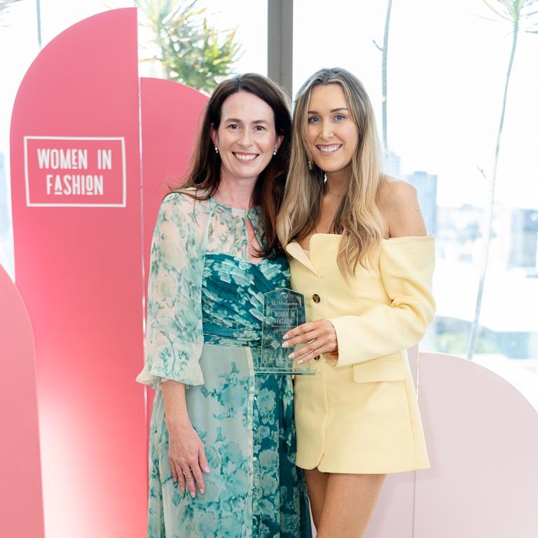 Kylie Lamprecht and Samantha King at the Women In Fashion Awards.