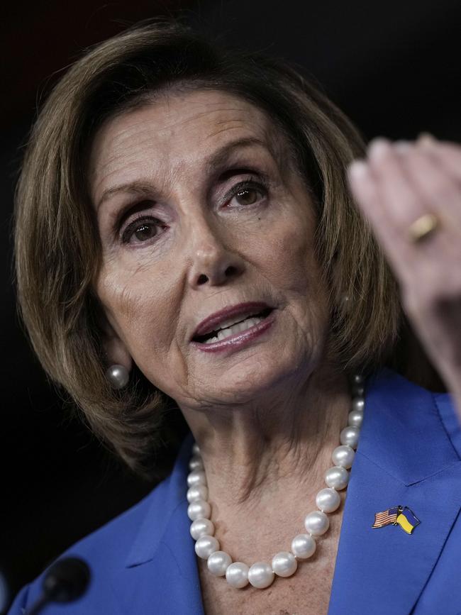 House Speaker Nancy Pelosi. Picture: AFP