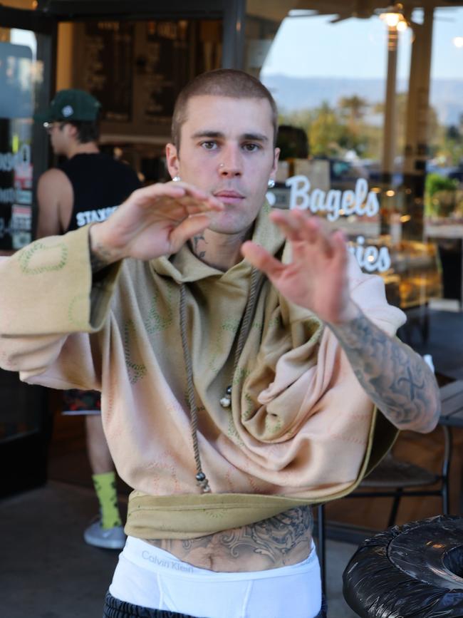 Bieber’s reps have said he is just in a period of transistion. Picture: BackGrid