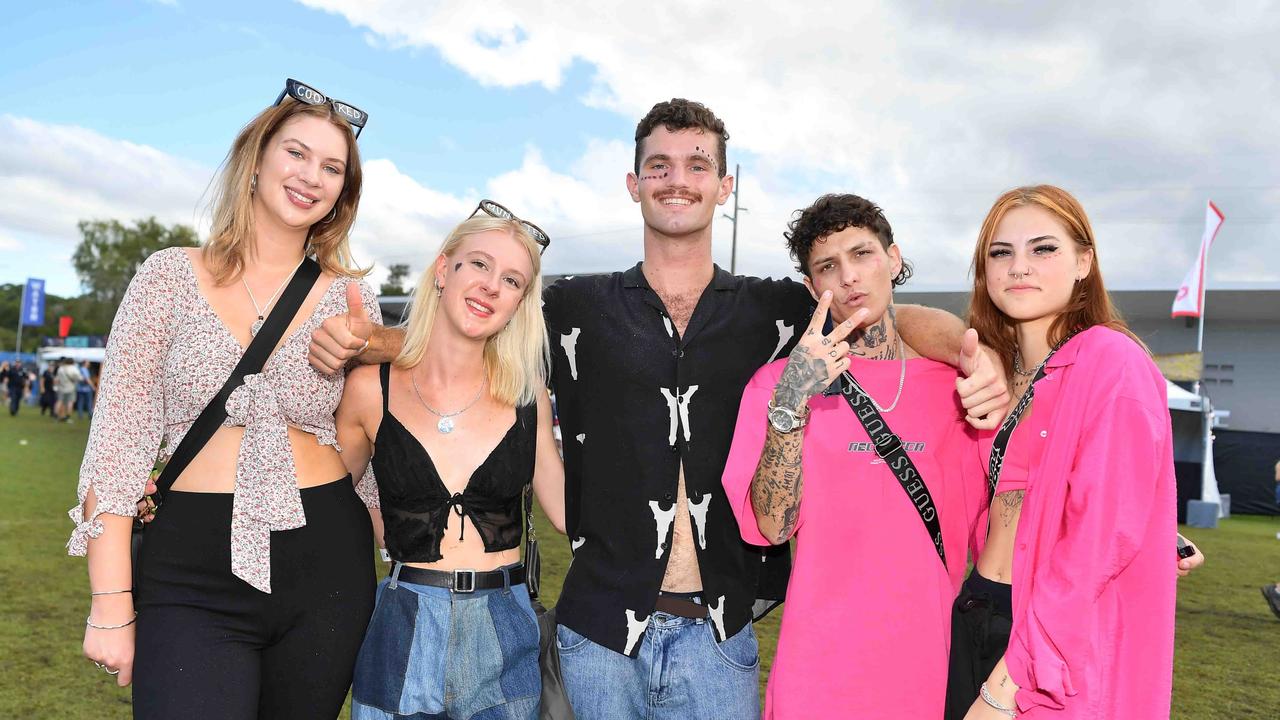 The Matthews crew at Groovin the Moo, Sunshine Coast 2023. Picture: Patrick Woods.