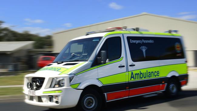 A motorbike rider has been taken to hospital in a critical condition.