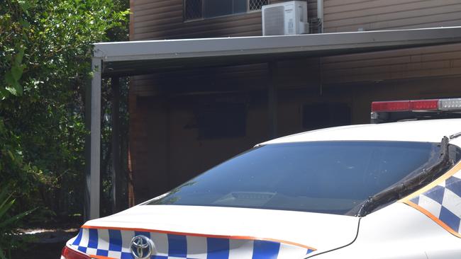 The scene of the alleged arson on Walker St, Bundaberg.