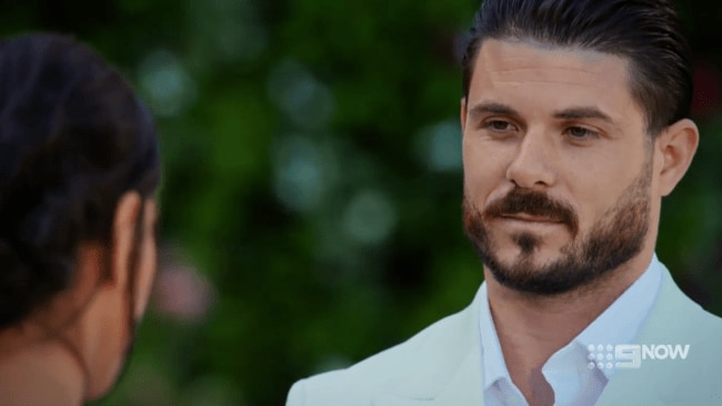 Paul reportedly collapses. Picture: Nine Network/MAFS