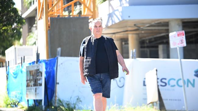 Waverley Residences apartment development is in receivership after its builder went bust last week. Alan Johnston is among the buyers left in limbo. Picture: John Gass