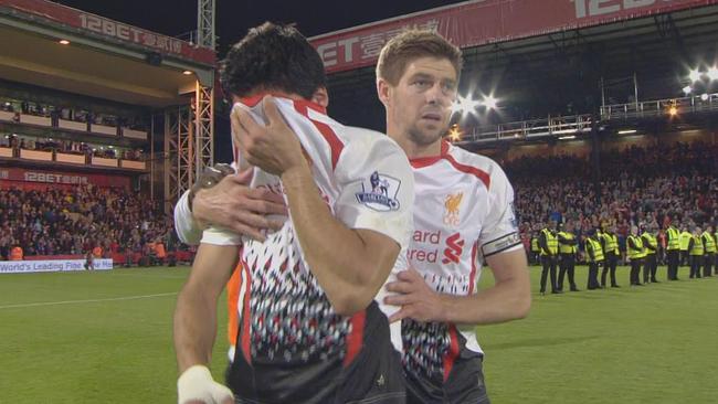 Luis Suarez was in tears after the clash.