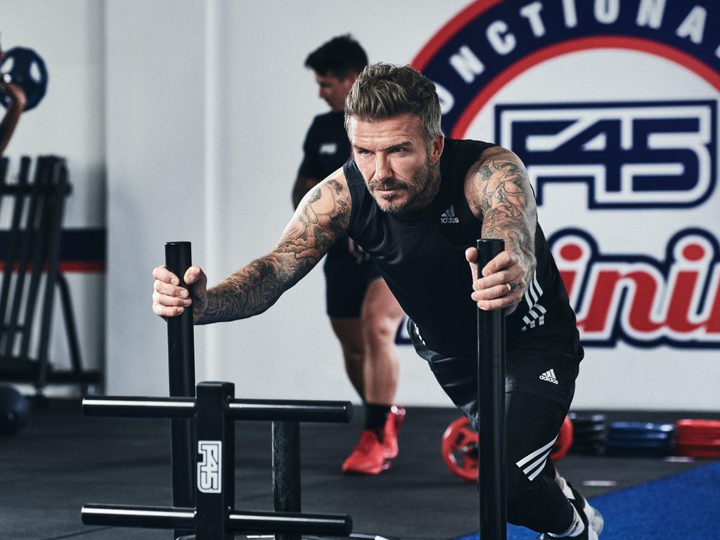 The football star was a global ambassador for F45. Picture: Supplied