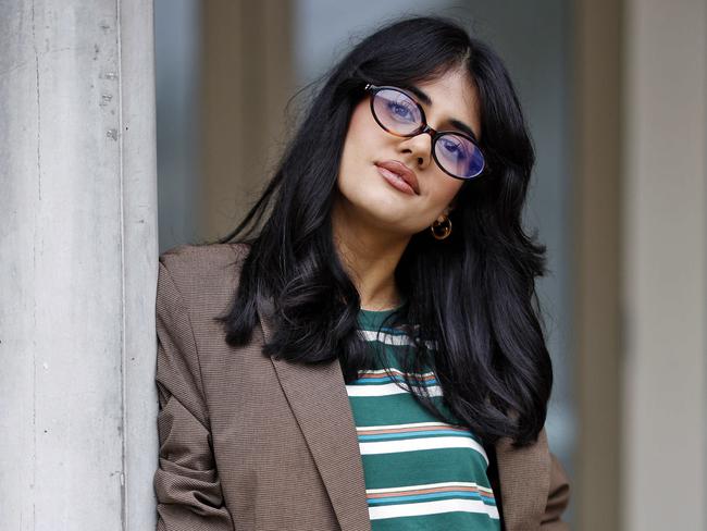 Australian actor and musician Ayesha Madon at Bondi. Picture: Sam Ruttyn