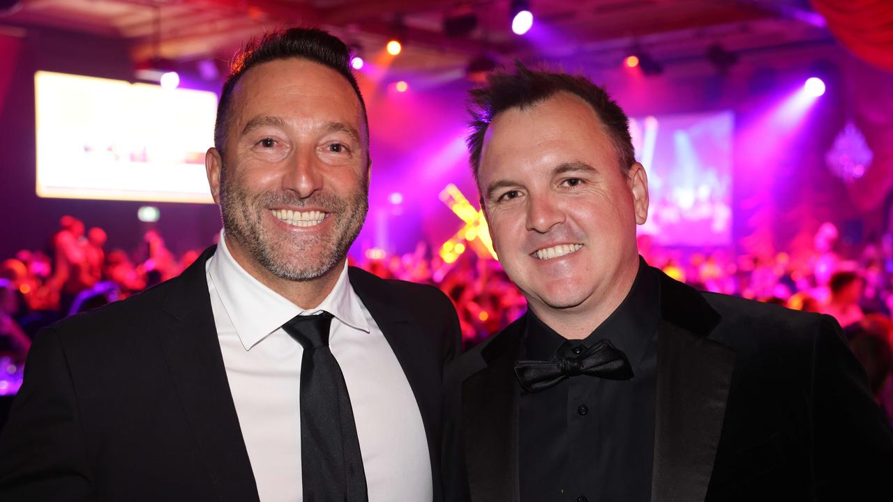 Rob Marino and Rob McKinnon at the Ray White Surfers Paradise Muscular Dystrophy Charity Ball at The Star Gold Coast. Picture: Portia Large