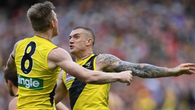 Patrick Naish loved it when Dustin Martin put the nail in the coffin. Picture: AAP