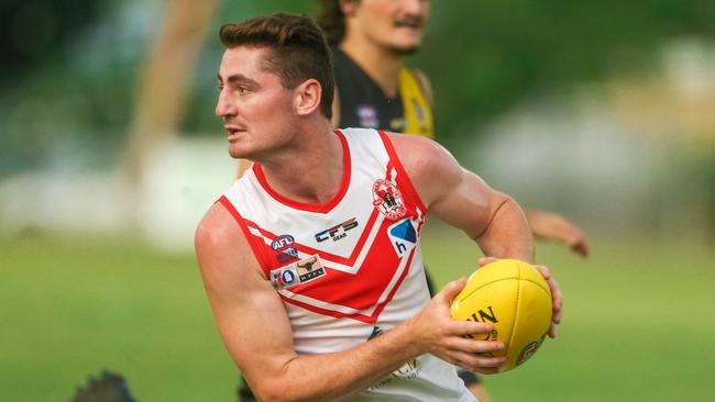 Scott Carlin as Waratah V Nightcliff at Nightcliff Oval.Picture: Glenn Campbell