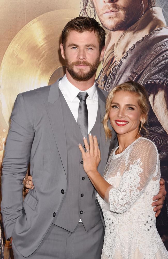 Chris Hemsworth and Elsa Pataky. Picture: Getty