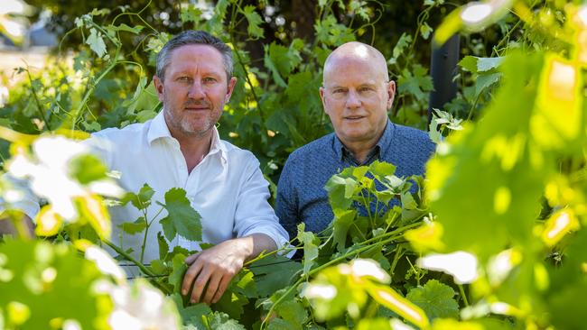 Keen to eliminate fraud, Clare Valley men David Travers and Jeff Grosset set about creating the supply-chain platform, Entrust. Picture: John Kruger