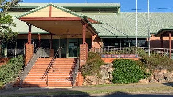 The Hervey Bay District Court heard that Gough stabbed her ex-partner, causing a wound that was 7cm-8cm wide.