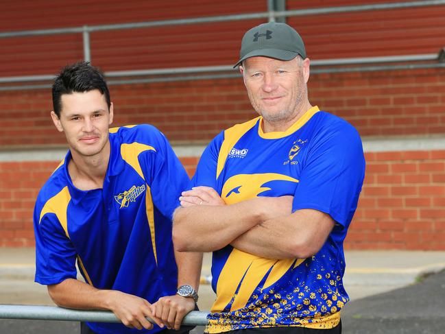 North Shore co-coaches Nick Dixon and Darren Winter. Picture: Alan Barber