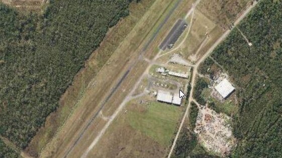 An aerial view of the current airport site in Warnervale