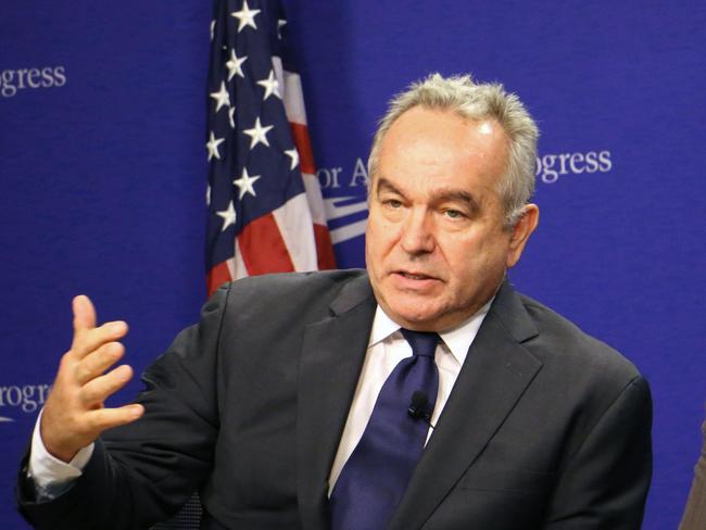 Kurt Campbell, former U.S. assistant secretary of state, attends a symposium in Washington on Oct. 5, 2016. Campbell said U.S. Democratic Party presidential nominee Hillary Clinton has told Japanese Prime Minister Shinzo Abe that she "accepts" Abe's dealings with Russia. (Photo by Kyodo News Stills via Getty Images)