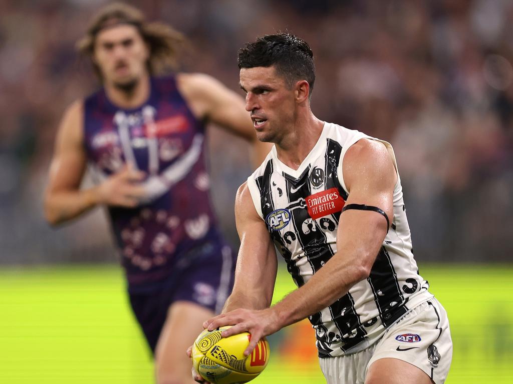 Scott Pendlebury is under an injury cloud. Picture: Paul Kane/Getty Images.