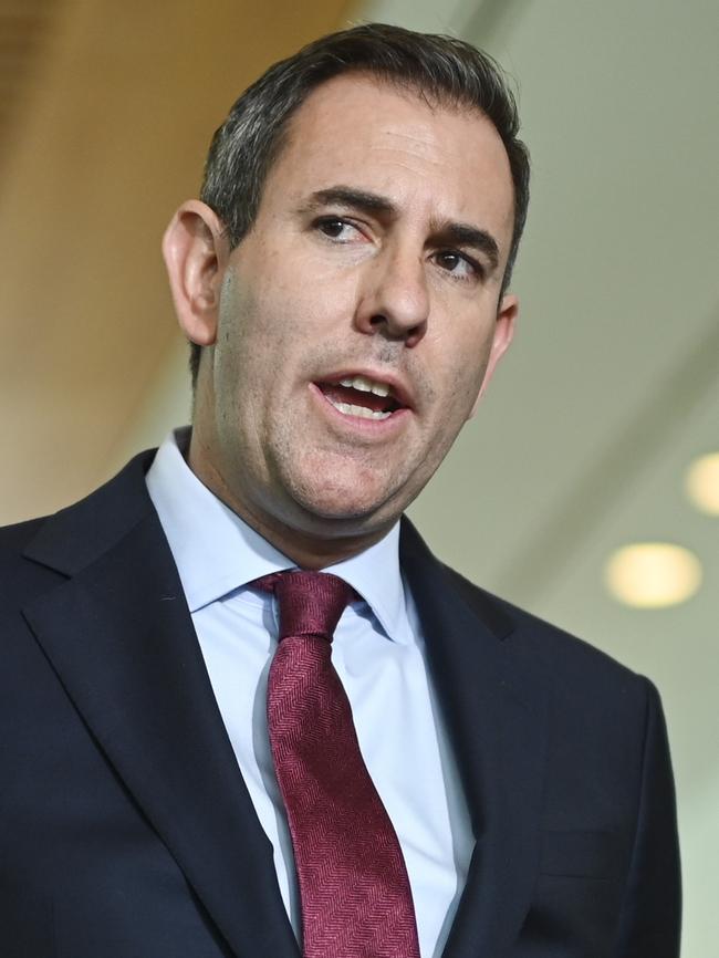 The opposition claims the data blows apart Treasurer Jim Chalmers’ claim last week “the process we have made since July 2022 is clear”. Picture: NewsWire / Martin Ollman