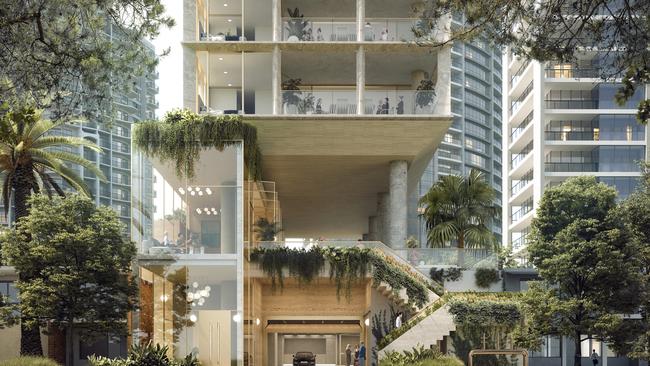 Artist impression of Little Projects' Broadbeach tower