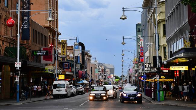 The women were allegedly gang raped in the stairwell of a Hindley St carpark. Picture: File