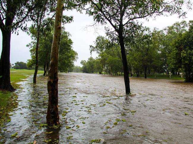 Police have responded to multiple reports of localised flooding in Palmerston. Picture: Yazmina Lipinski