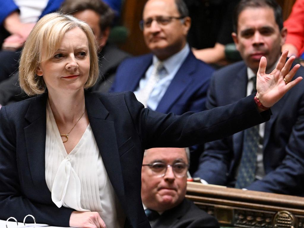 Liz Truss is battling to keep her job. Picture: AFP