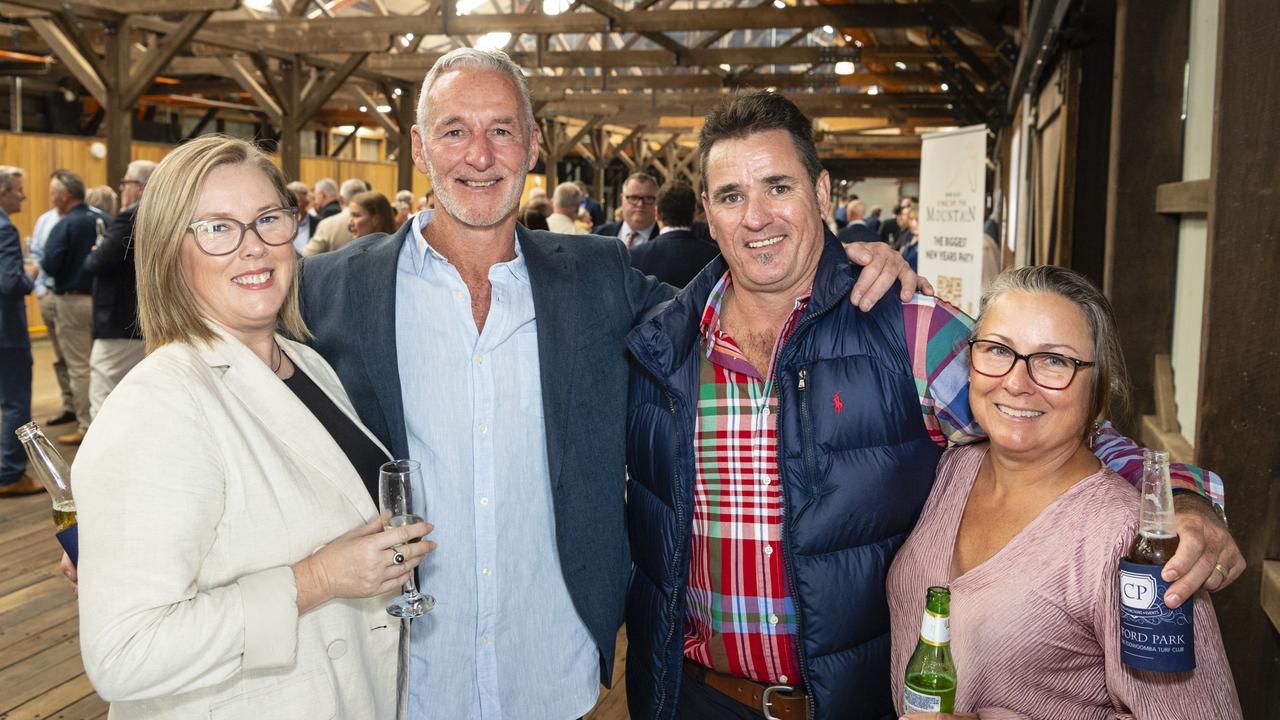 At the slot holder draw luncheon are (from left) Donna Hogan, Bryan Creith, Adam Kennelly and Lucinda Kennelly for Mort and Co King of the Mountain at The Goods Shed, Friday, October 7, 2022. Picture: Kevin Farmer