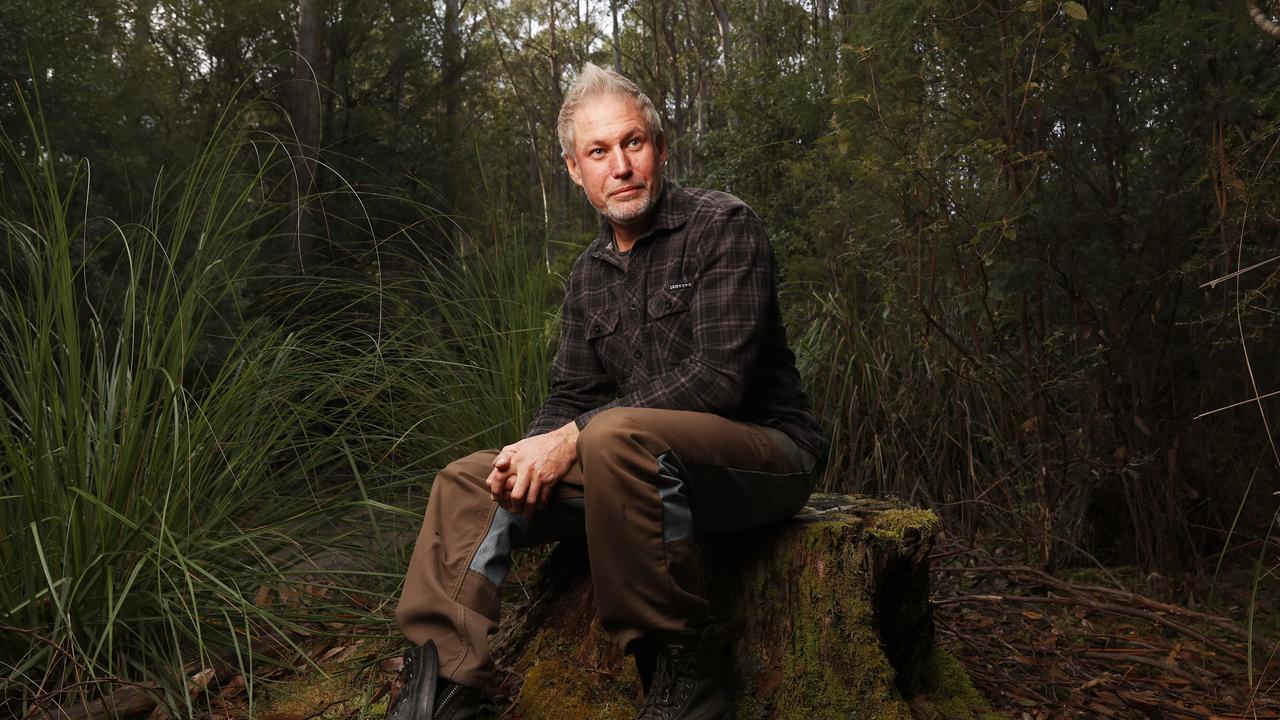Michael Smith, co-owner of Huon Bush Retreats at Ranelagh, is fighting to save the property from being sold. Picture: Nikki Davis-Jones