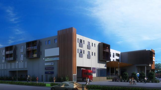 An artist's impression of the Mawson Lakes Central Plaza development. Image: Supplied