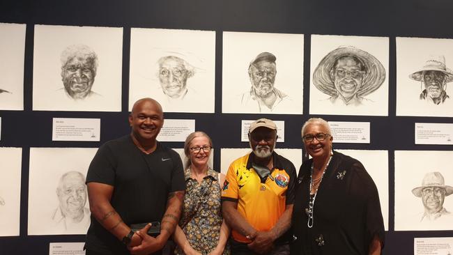 Joe Fatnowna, Janet Ambrose, Doug Mooney, and Marion Healy at Conversations with Australian South Sea islanders: A Missing Chapter from Australian History. Picture: Contributed