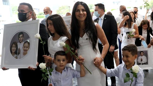 The Abdallah Family fictured before the mass. Picture: Damian Shaw