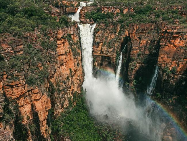 Scenic flight over Jim Jim Falls during the wet seasonMandatory credit: Tourism NT