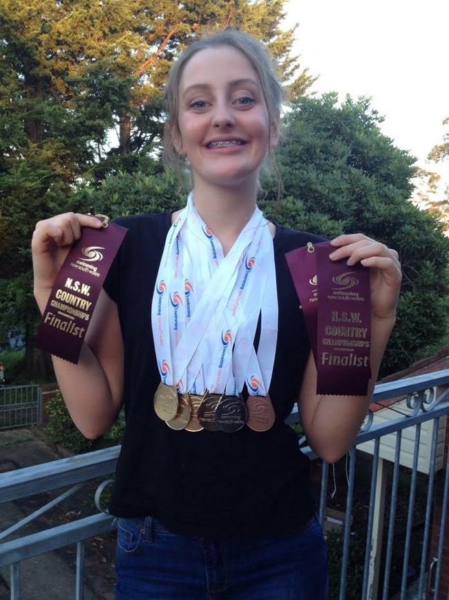 And with her medals and ribbons