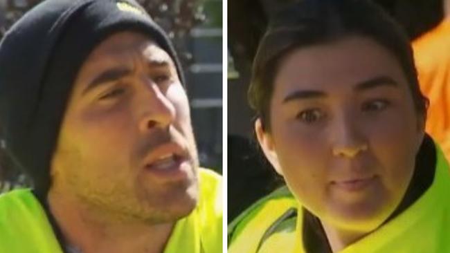 The Block contestants' heated clash.