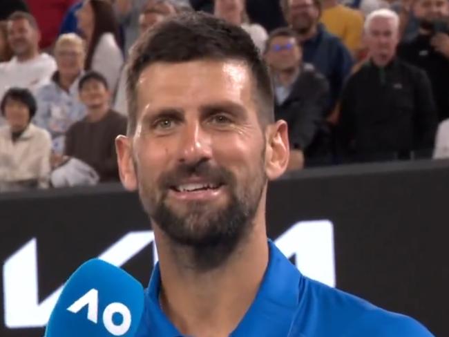 Novak Djokovic shut down the heckler