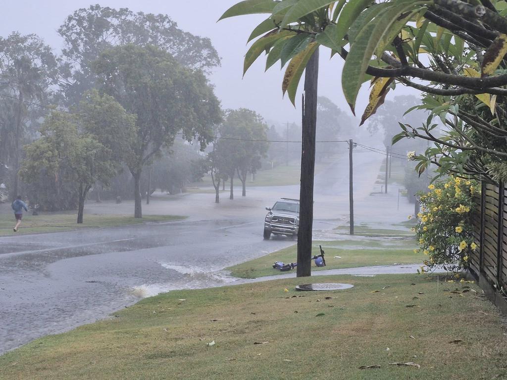 Flash flooding in Hervey Bay.